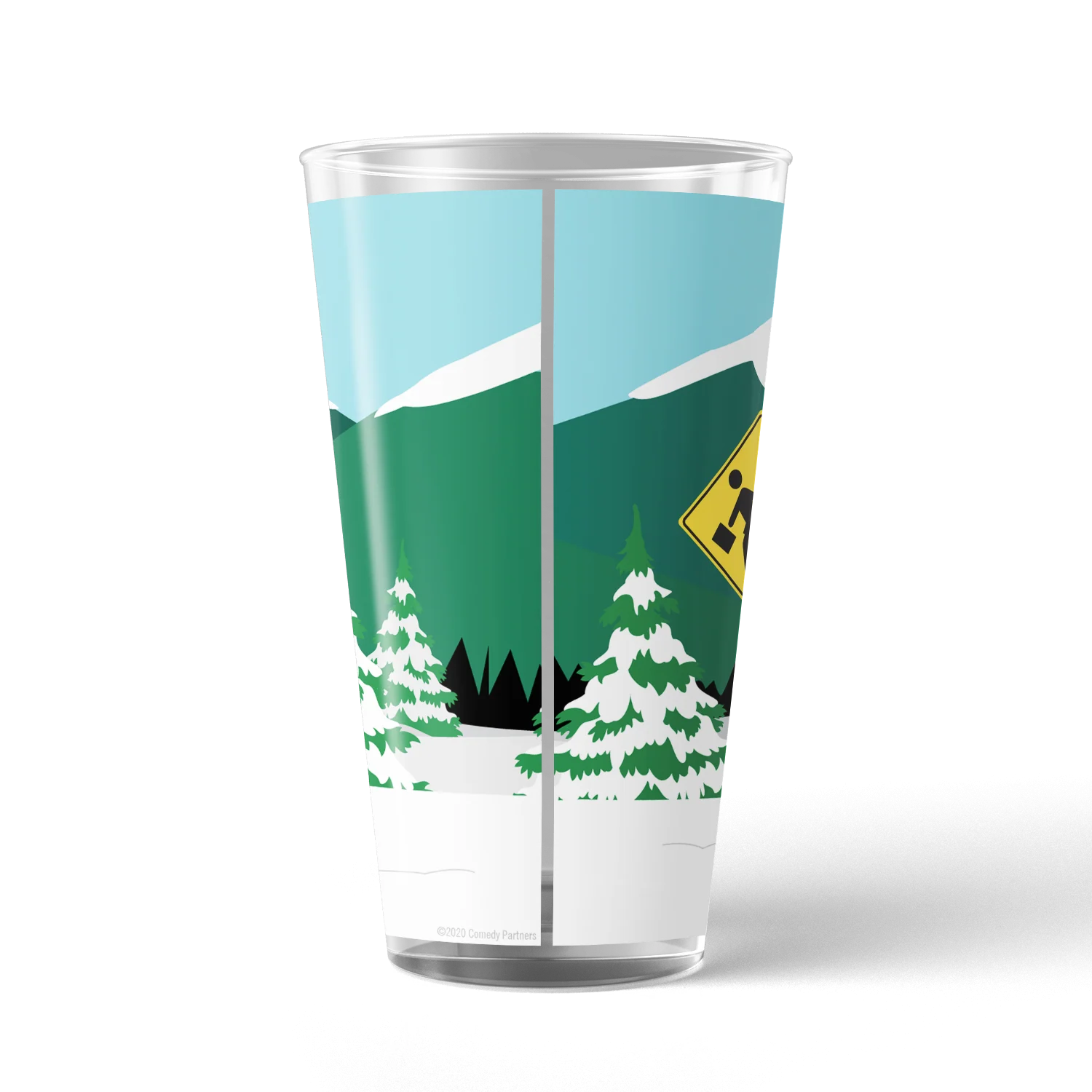 South Park Bus Stop 17 oz Pint Glass - Image 3