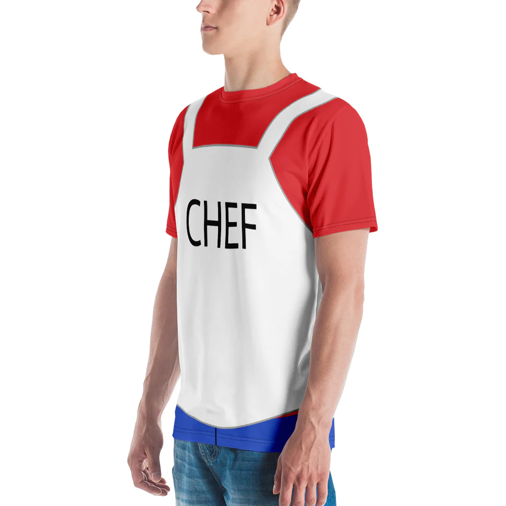 South Park Chef Cosplay Apron Short Sleeve T-Shirt - Image 3