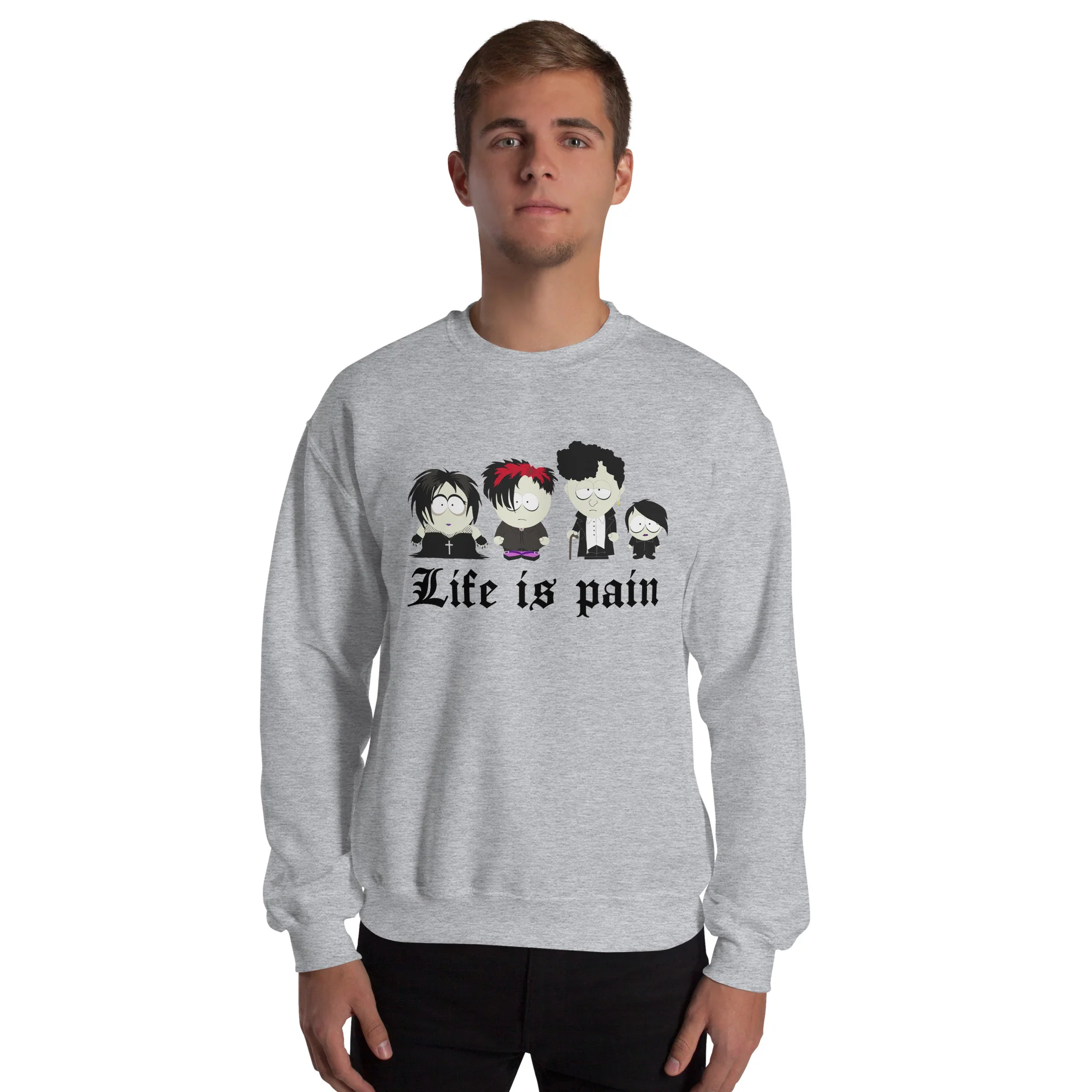 South Park Goth Kids Fleece Crewneck Sweatshirt - Image 5