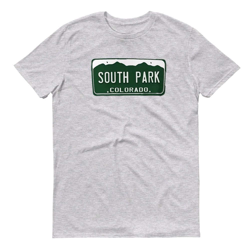 South Park License Plate Adult Short Sleeve T-Shirt - Image 4