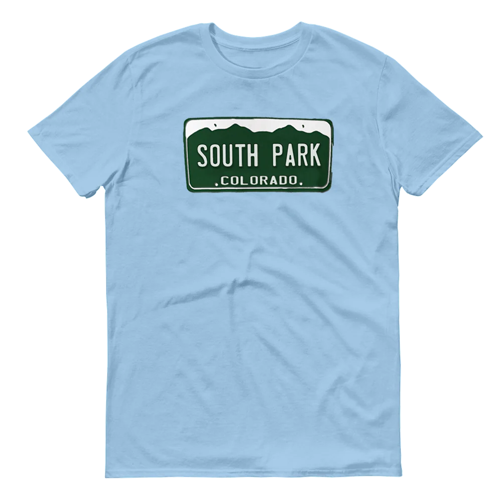 South Park License Plate Adult Short Sleeve T-Shirt - Image 5