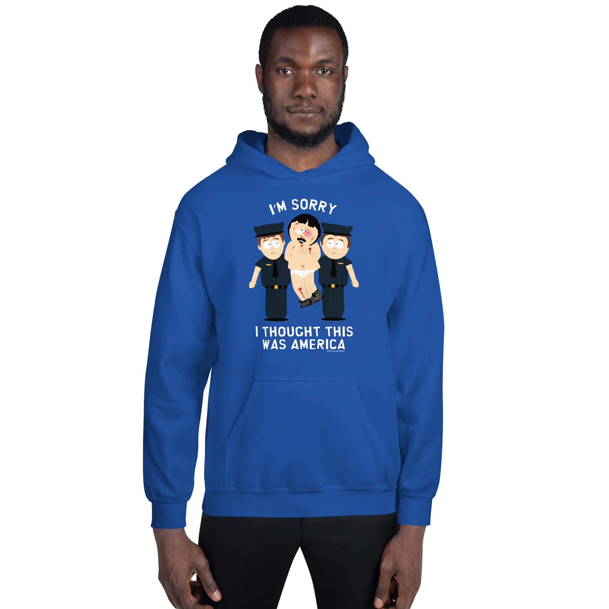 South Park Randy I Thought This Was America Fleece Hooded Sweatshirt - Image 3
